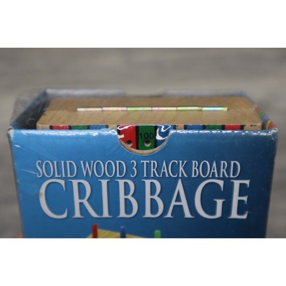 NEW Cardinal Industries Deluxe High-quality Solid Wood Folding Cribbage Set - Picture 10 of 12